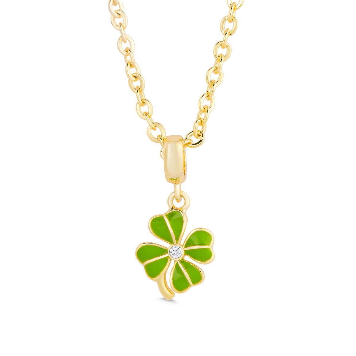 Real Four Leaf Clover Pendant Necklace – Asana Natural Arts