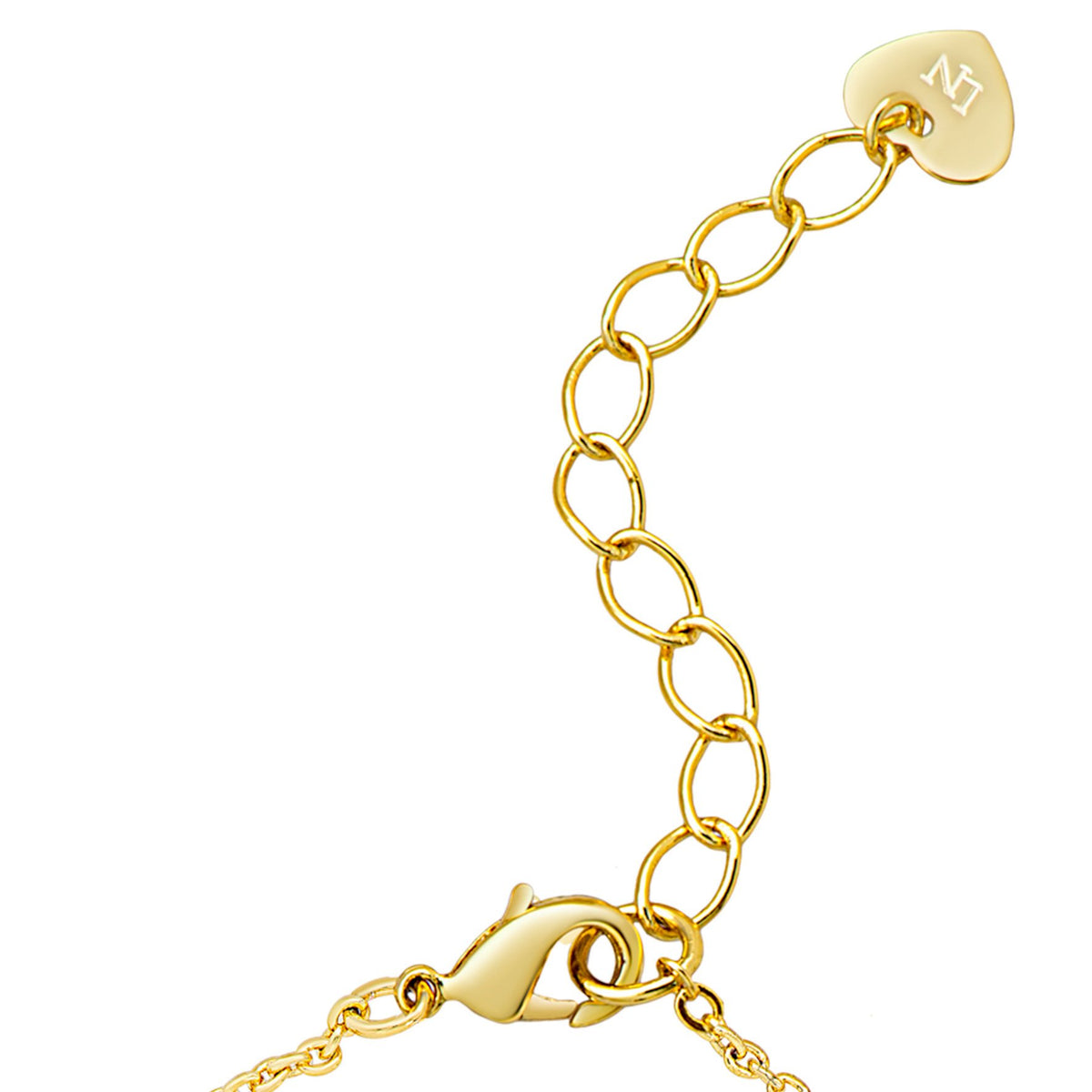 Heart & Ribbon Bow Link Bracelet – Lily Nily