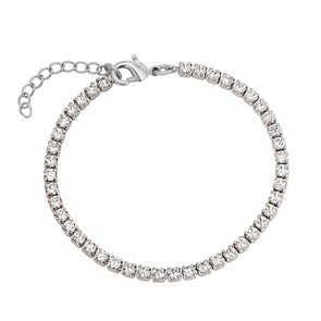 CZ Tennis Bracelet - White