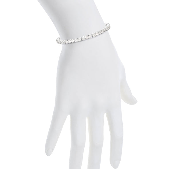 Stretch Tennis Bracelet - White