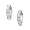 CZ Hoop Earrings - White (3mm)