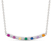 CZ Bar Necklace - Multi