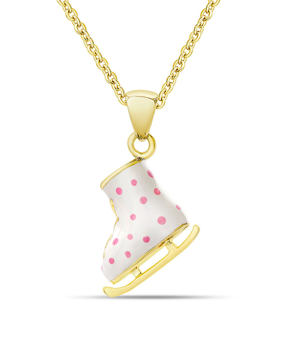 3D Ice Skate Pendant